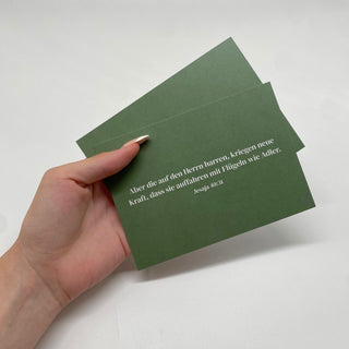 Flügel wie Adler Postkarte Variante, Mountain Movers christliches Design