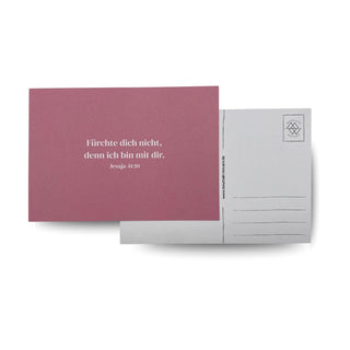 Fürchte dich nicht Postkarte Variante, Mountain Movers christliches Design