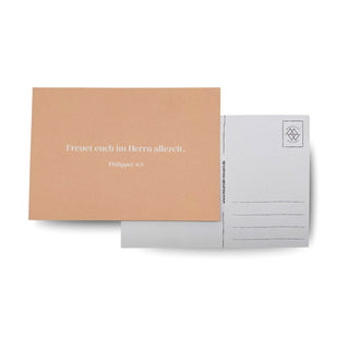 Freuet euch Postkarte Variante, Mountain Movers christliches Design