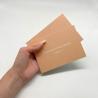Freuet euch Postkarte Variante, Mountain Movers christliches Design