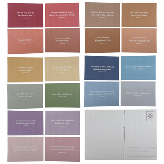 Bible verse Postkarten Bundle Englisch Variante, Mountain Movers christliches Design