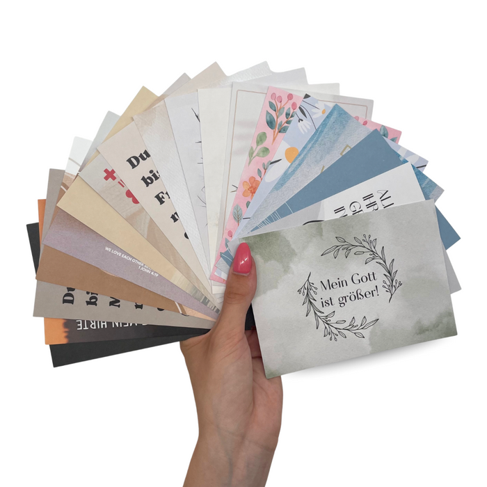 Colored postcard bundle