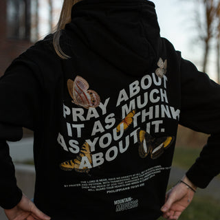 Pray about it Hoodie BackPrint Variante, Mountain Movers christliches Design