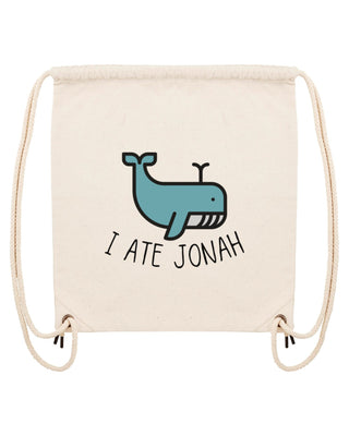 I ate Jonah Gym Bag Beige, christlicher Turnbeutel von Mountain Movers
