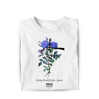 Jesus Cross Flower Shirt, christliche Streetwear von Mountain Movers