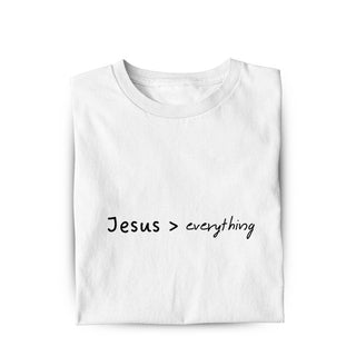 Jesus over everything Shirt Variante, Mountain Movers christliches Design
