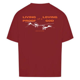 Living Loving God Oversized Shirt BackPrint