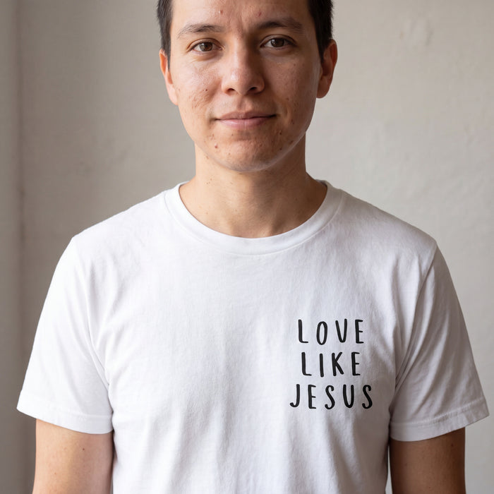 Liefde als Jezus minimalistisch shirt