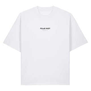 Fear Not Tour Heavy Oversized Shirt BackPrint, Weiß, Vorderseite