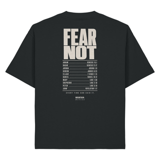 Fear Not Tour Heavy Oversized Shirt BackPrint, Schwarz, Rückseite