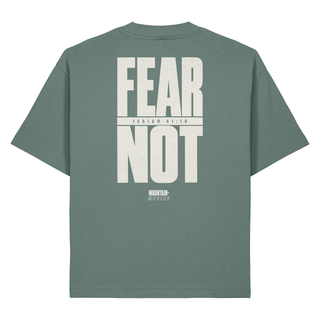 Fear Not Typo Heavy Oversized Shirt BackPrint, Green Bay, Rückseite