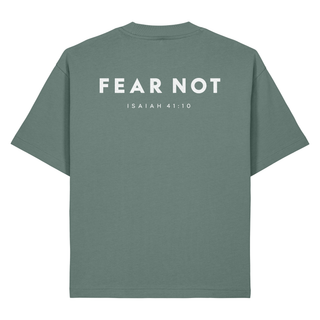 Fear Not Heavy Oversized Shirt Front & Back, Green Bay, Rückseite