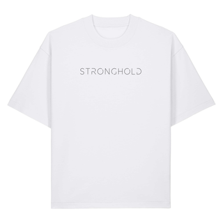 Stronghold Heavy Oversized Shirt Chestprint, Weiß, Vorderseite