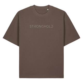 Stronghold Heavy Oversized Shirt Chestprint, Mocha, Vorderseite