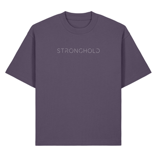 Stronghold Heavy Oversized Shirt Chestprint, Grape, Vorderseite