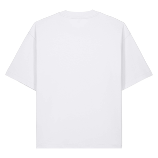 Fear Not Taube Matthäus 10:31 Heavy Oversized Shirt Chestprint, Weiß, Rückseite