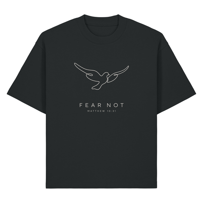 Fear Not Taube Matthäus 10:31 Heavy Oversized Shirt Chestprint