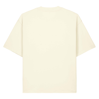 Fear Not Taube Matthäus 10:31 Heavy Oversized Shirt Chestprint, Cream, Rückseite