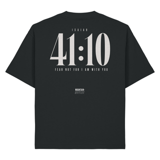 Jesaja 41:10 Heavy Oversized Shirt BackPrint, Schwarz, Rückseite