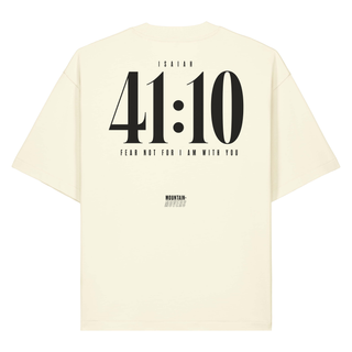 Jesaja 41:10 Heavy Oversized Shirt BackPrint, Cream, Rückseite