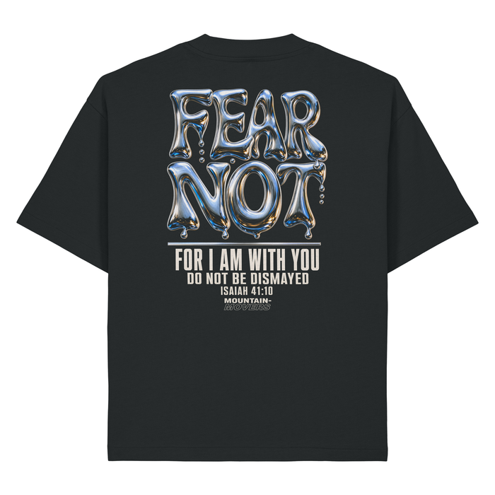 Fear Not Chrom Jesaja 41:10 Heavy Oversized Shirt Backprint