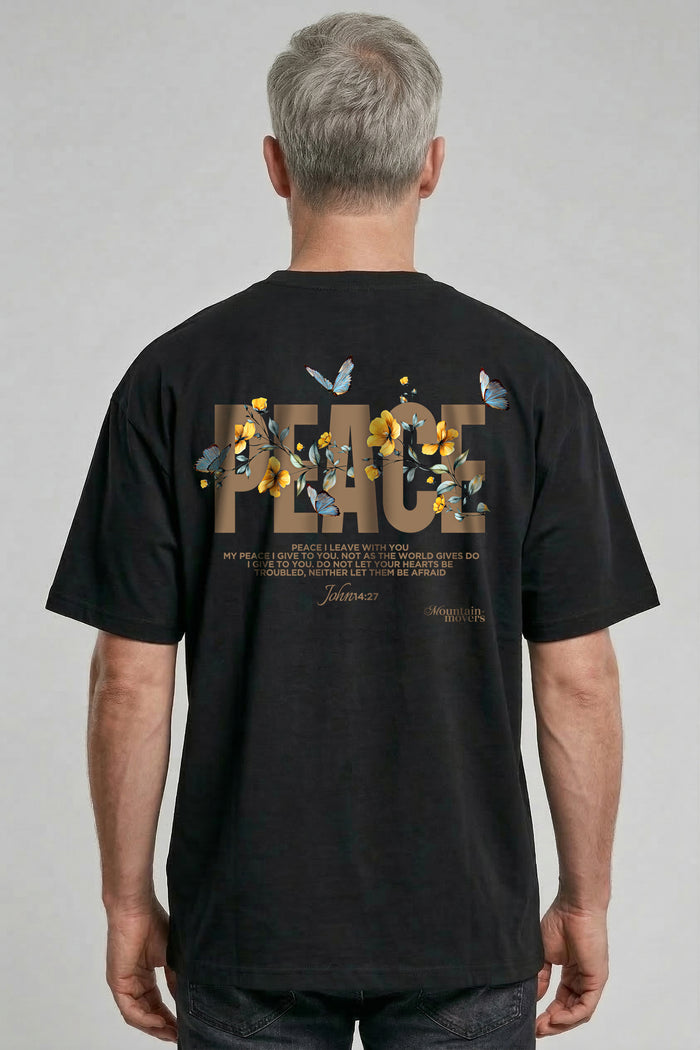Peace Flower Oversized Shirt BackPrint