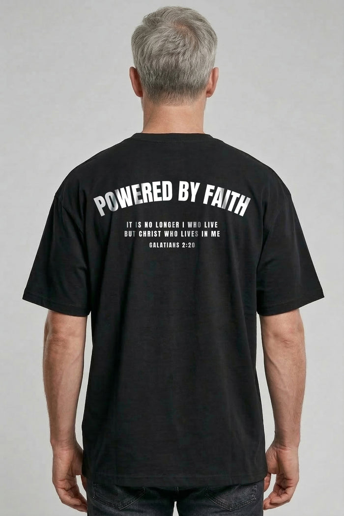 Mogelijk gemaakt door Faith Gym Oversized T-shirt met print op de achterkant