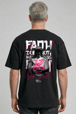 Faith makes it possible Oversized Shirt BackPrint, christliche Streetwear von Mountain Movers