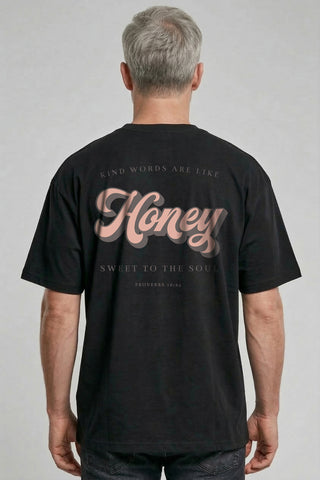 Honey Oversized Shirt BackPrint im Lifestyle Look, Mountain Movers DACH