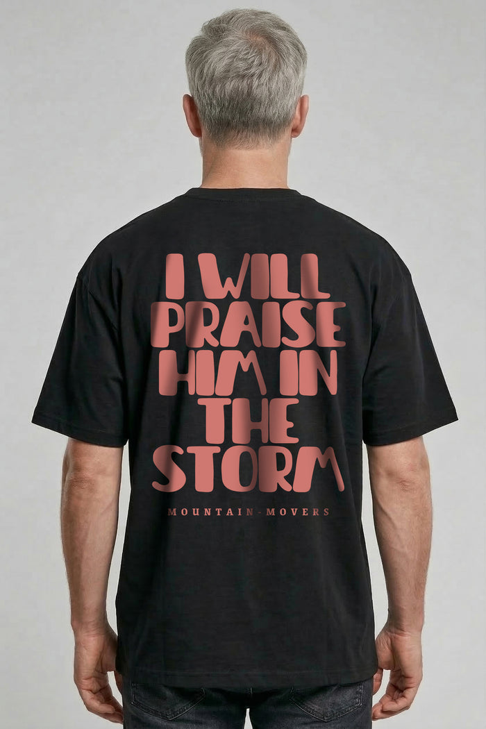 I will praise him Oversized Shirt BackPrint