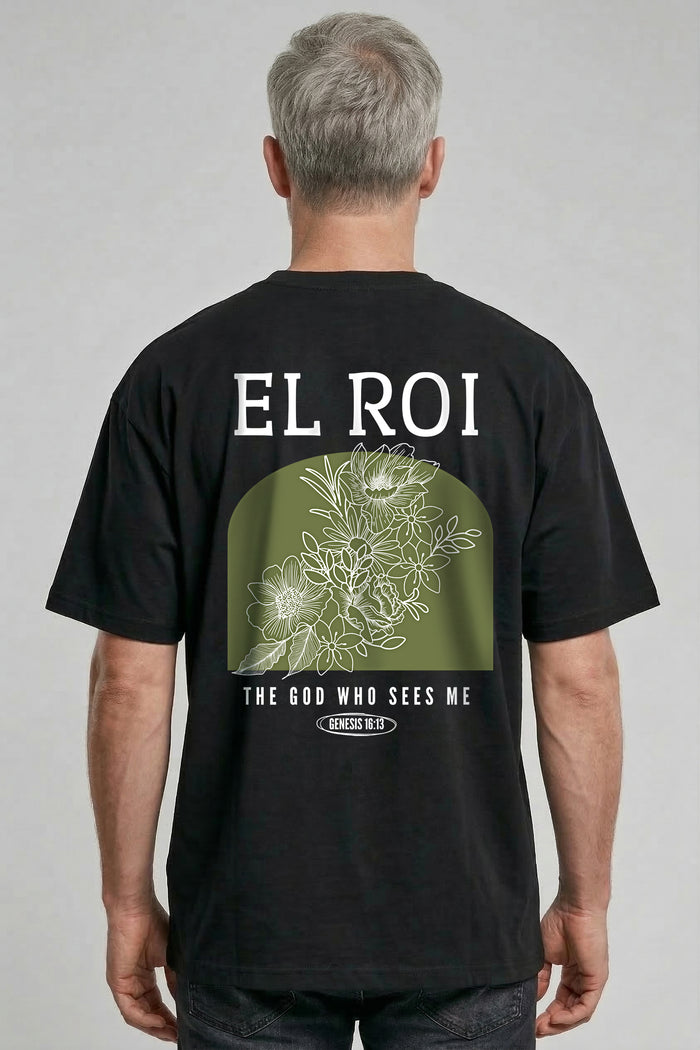 El Roi minimalistic Oversized Shirt BackPrint