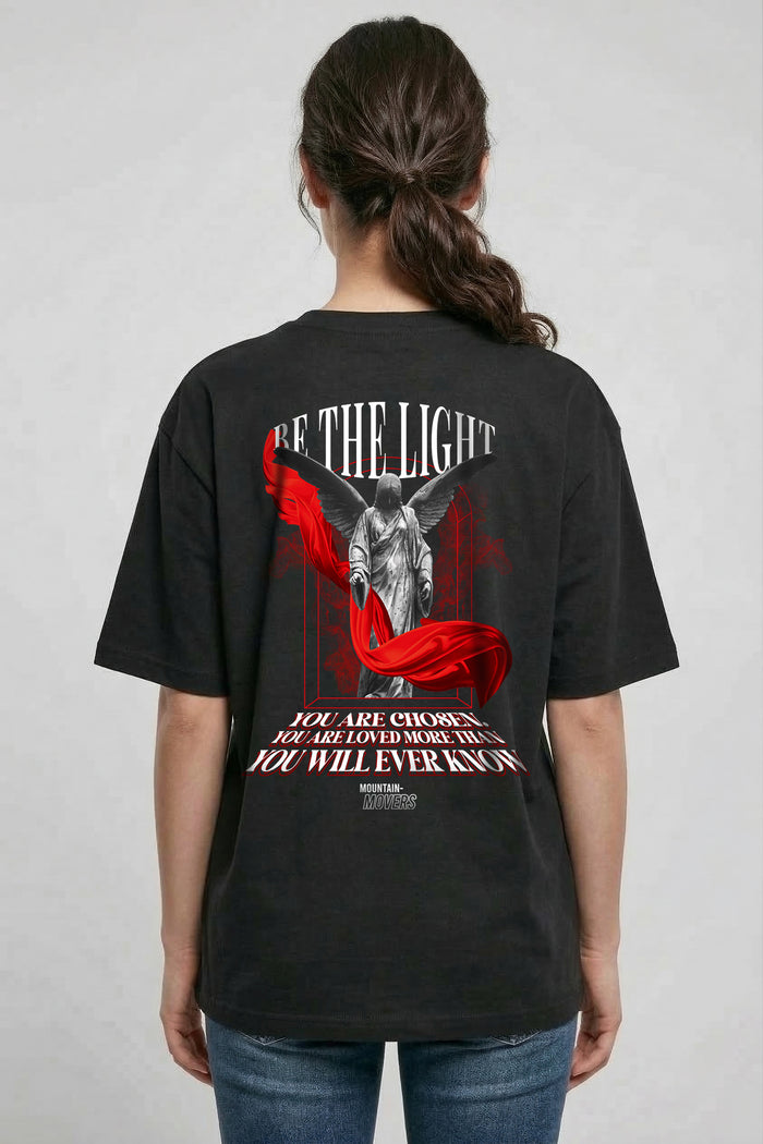 Be the light streetwear oversized shirt backprint