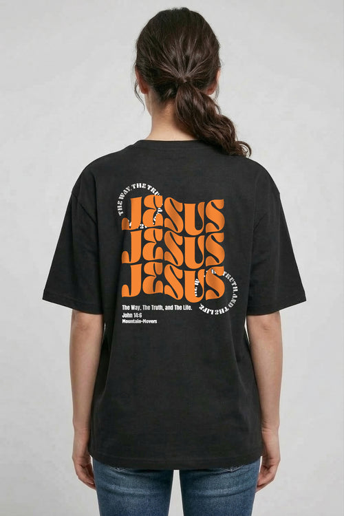 All About Jesus Oversized Shirt BackPrint