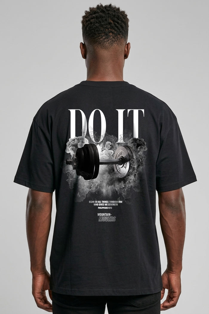 Do it streetwear oversized T-shirt met rugprint