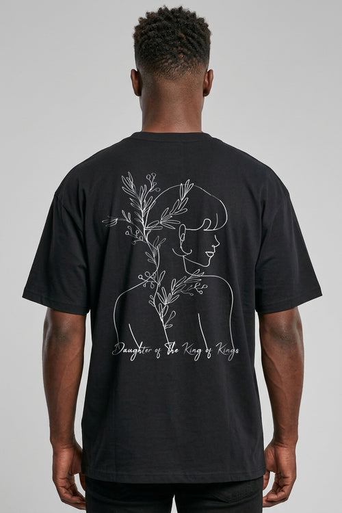 Dochter van de Koning der Koningen Oversized T-shirt Rugprint