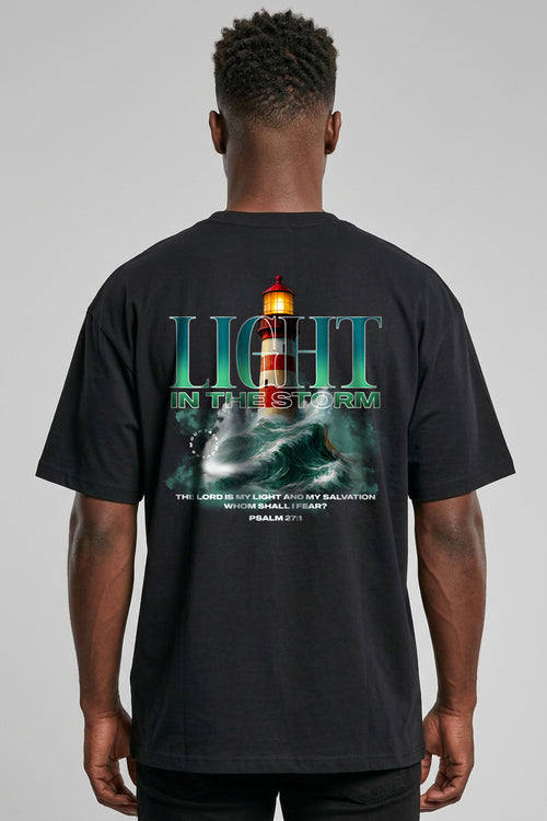 God as Our Light and Salvation Oversize Shirt BackPrint