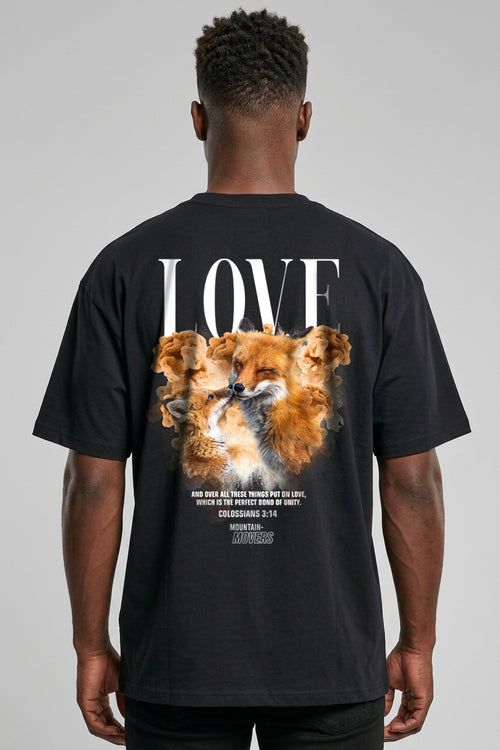 Love Fox Streetwear Oversized Shirt BackPrint