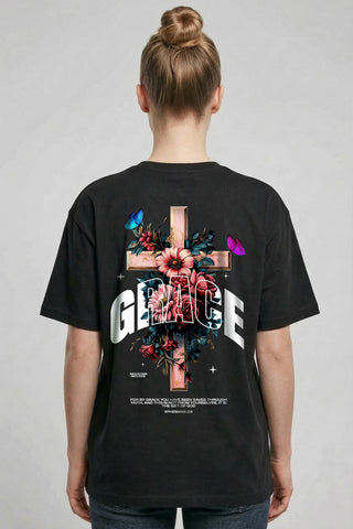Grace Cross Oversize Shirt, christliche Streetwear von Mountain Movers