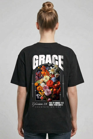 Grace Flower Ephesian Oversize Shirt, christliche Streetwear von Mountain Movers