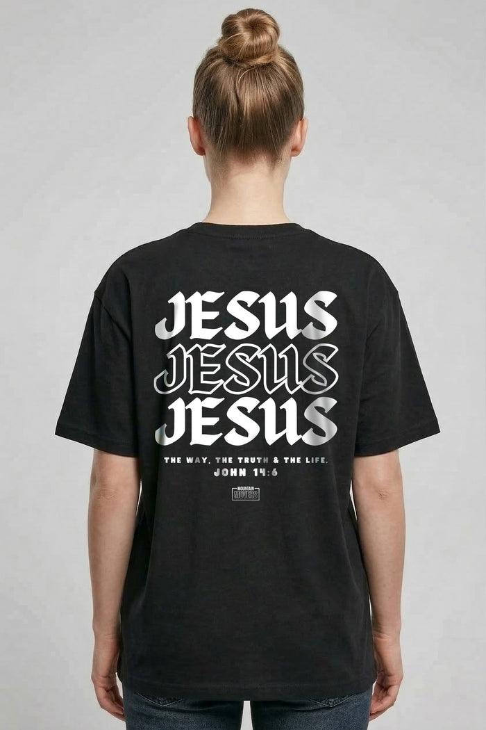 Jesus (John 14:6) Oversized Shirt BackPrint