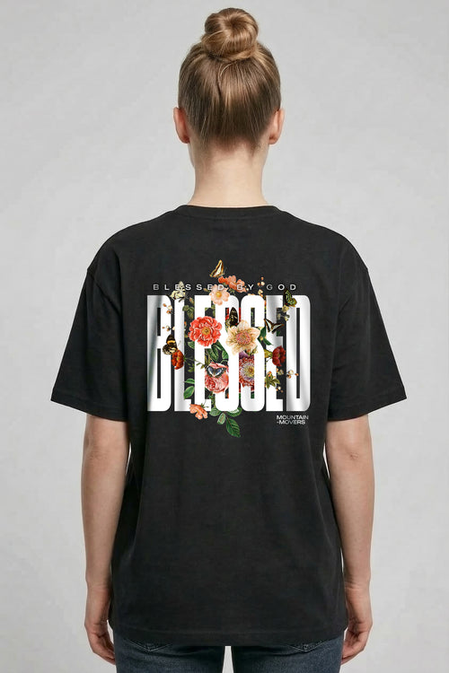 Blessed by God Oversized Shirt Rugprint