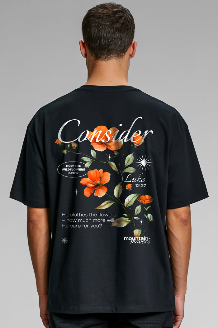 Consider the wildflower Oversized Shirt BackPrint