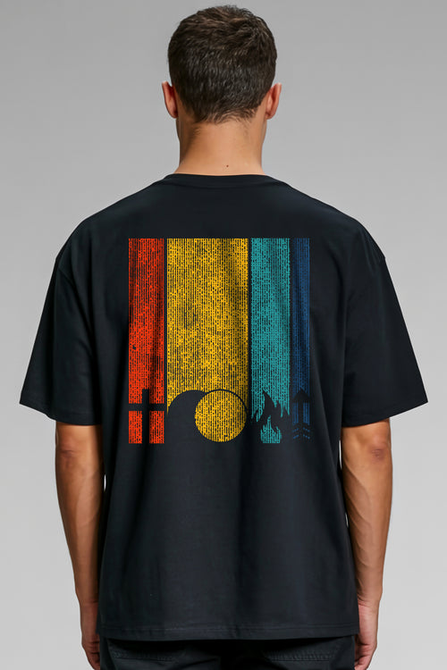 Pasen Retro Oversized T-Shirt Rugprint