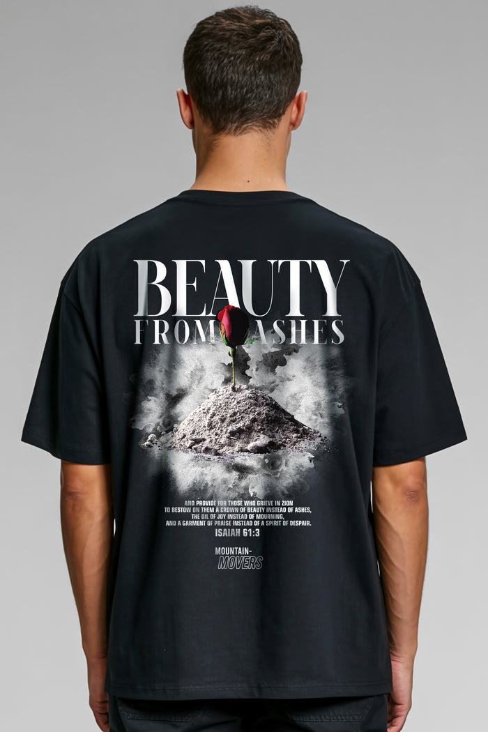 Beauty from Ashes Streetwear Oversized Shirt Rugprint + Logo