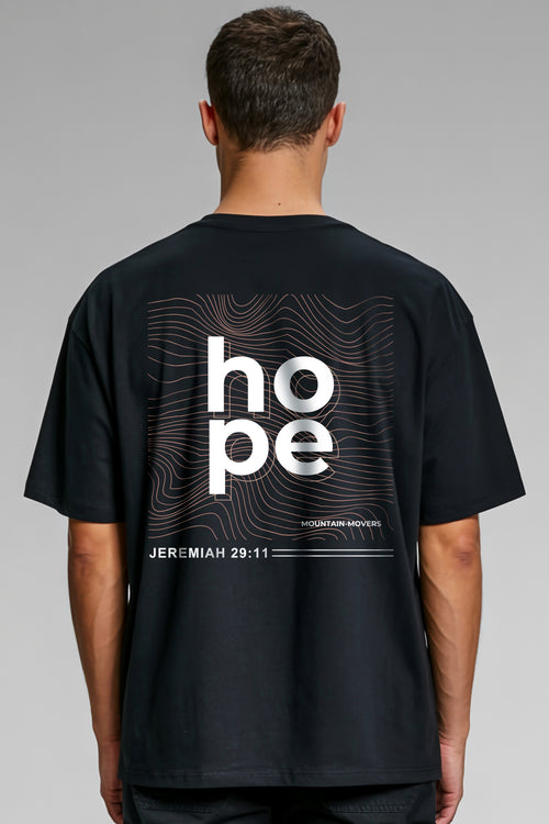 Hope Jeremiah 29:11 Oversized Shirt BackPrint