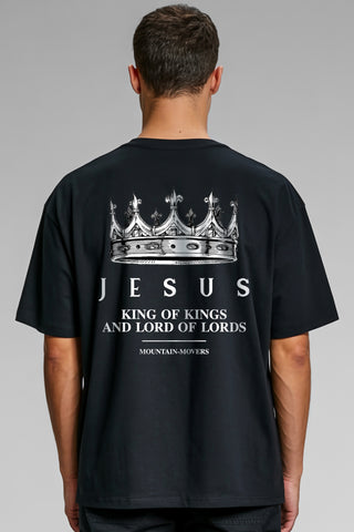Jesus King of Kings Oversized Shirt BackPrint, christliche Streetwear von Mountain Movers
