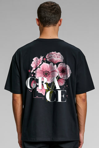 Grace Flower Oversized Shirt BackPrint im Lifestyle Look, Mountain Movers DACH