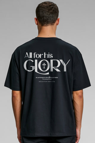 All for his Glory Oversize Shirt, christliche Streetwear von Mountain Movers