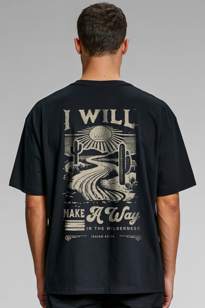 Way in the Wilderness Oversized Shirt Backprint