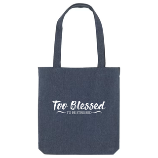 Too Blessed Premium Tragetasche Variante, Mountain Movers christliches Design